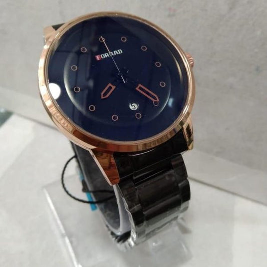 Forrad Men's Watch – Stainless Steel Strap & Date Display
