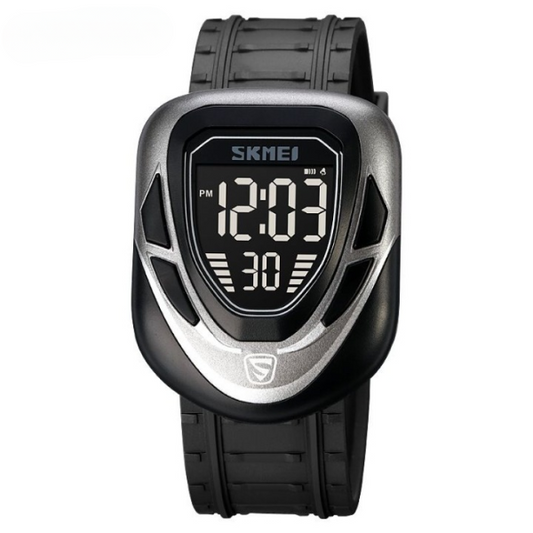 Skmei 1833 Digital Sports Men’s Watch With Led Display, Waterproof, Multiple Time Zones, Stopwatch, Alarm, And Backlight For Outdoor, Sports, And Daily Casual Wear -(without Box) | Smart Watch | Watch | Watch For Boys |