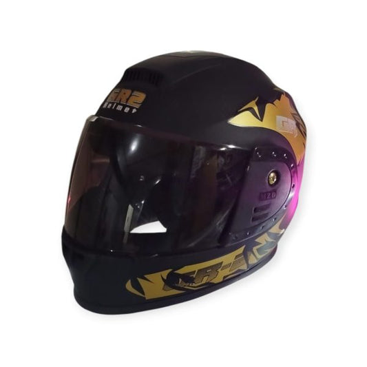 Stylish Biker Helmet – Unique Graphic Design (Random)